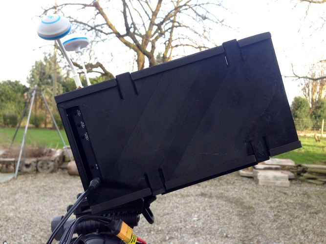 Sunscreen 7" Monitor 3D Print 5805 Sunscreen 7" Monitor 3D Print 5805