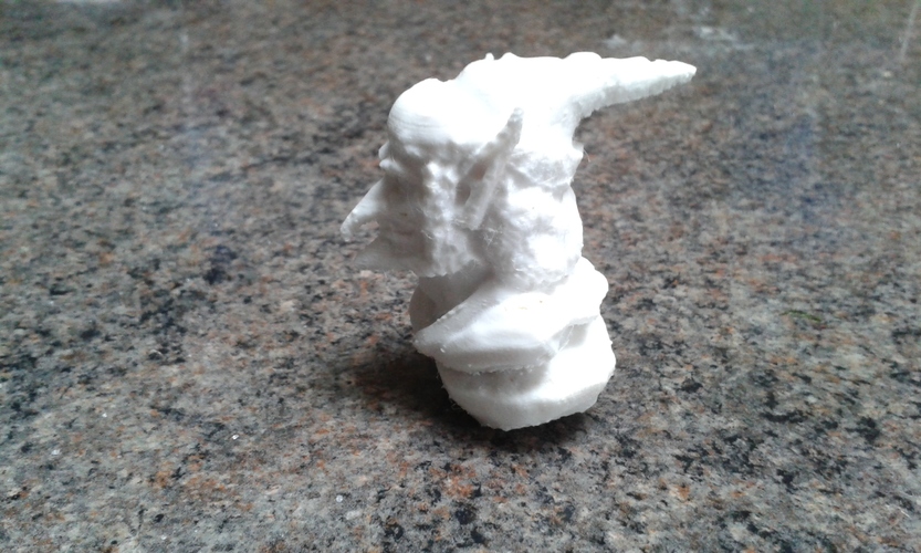 Goblin Bust 3D Print 5853 Goblin Bust 3D Print 5853