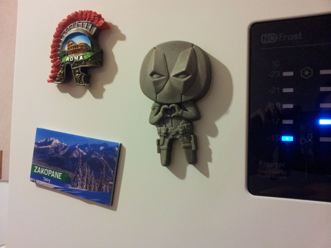 Deadpool "Feel The Love" Magnet 3D Print 6082 Deadpool "Feel The Love" Magnet 3D Print 6082