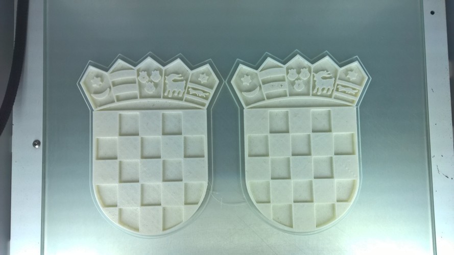 Coat of arms of Croatia 3D Print 6208 Coat of arms of Croatia 3D Print 6208