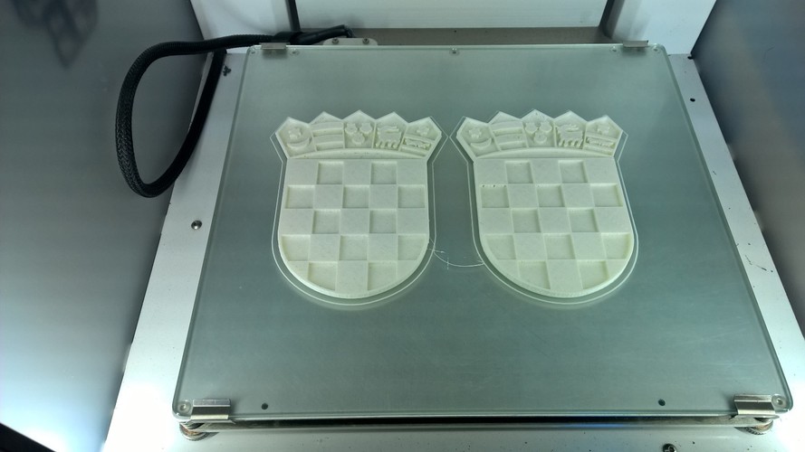 Coat of arms of Croatia 3D Print 6209 Coat of arms of Croatia 3D Print 6209