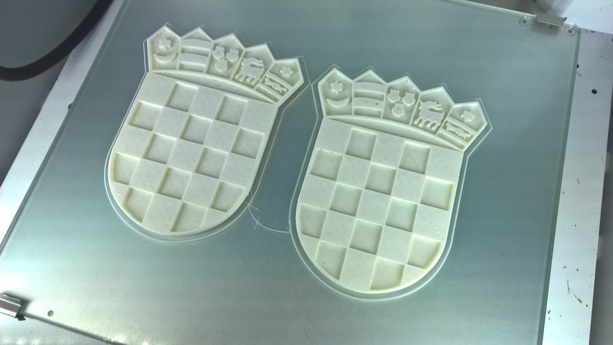 Coat of arms of Croatia 3D Print 6211 Coat of arms of Croatia 3D Print 6211
