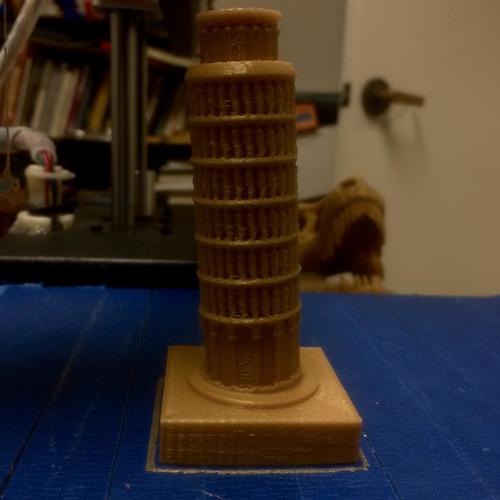 The Leaning Tower of Pisa 3D Print 6254 The Leaning Tower of Pisa 3D Print 6254