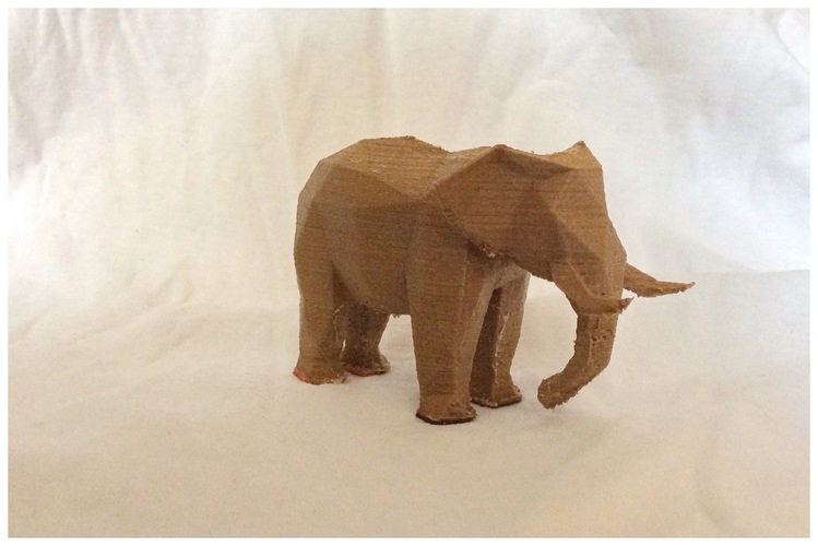 Low Poly Elephant Art Sculpture 3D Print 6327 Low Poly Elephant Art Sculpture 3D Print 6327