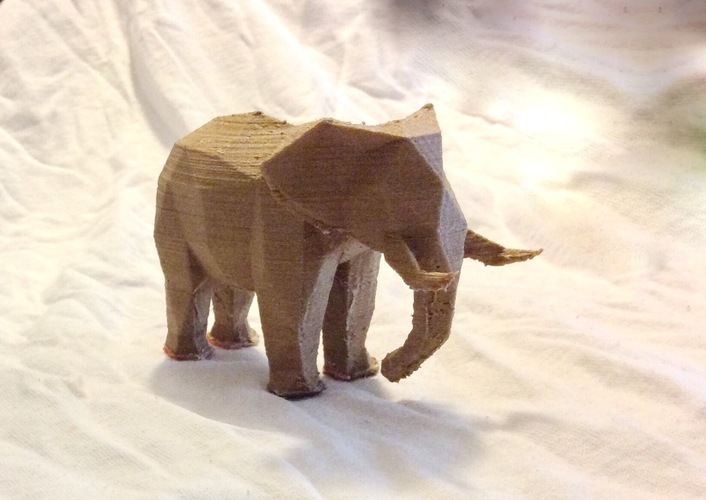 Low Poly Elephant Art Sculpture 3D Print 6329 Low Poly Elephant Art Sculpture 3D Print 6329