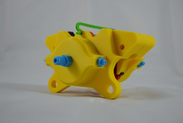 Educational Brake Caliper 3D Print 6336 Educational Brake Caliper 3D Print 6336