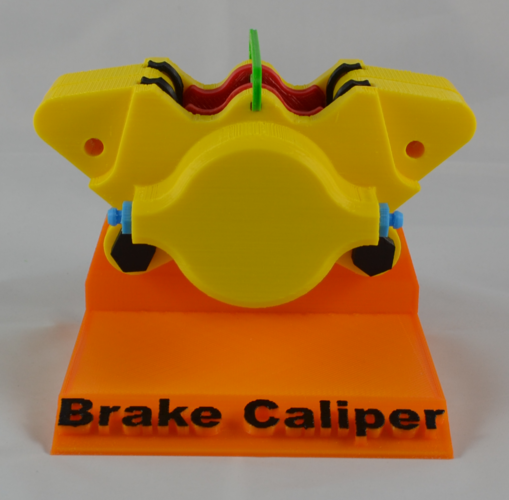 Educational Brake Caliper 3D Print 6338 Educational Brake Caliper 3D Print 6338