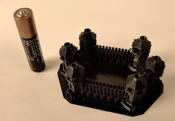Six Tower Castle 3D Print 6560 Six Tower Castle 3D Print 6560