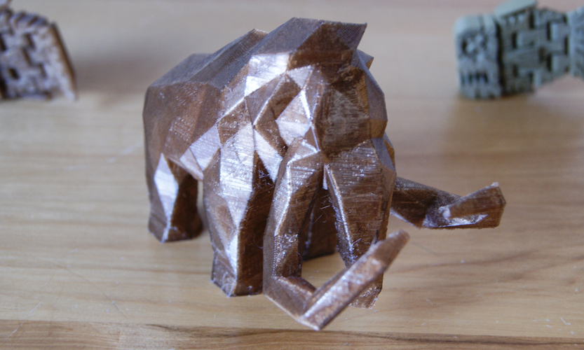 Low Poly Mammoth 3D Print 6736 Low Poly Mammoth 3D Print 6736