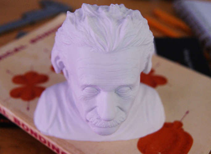 Einstein Bust (14K) 3D Print 6738 Einstein Bust (14K) 3D Print 6738