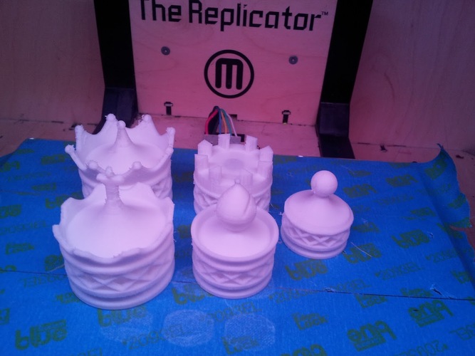 Double Spiraled Chess Set 3D Print 716 Double Spiraled Chess Set 3D Print 716