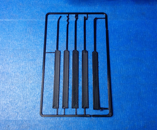 Lock Pick Set Card 3D Print 7293 Lock Pick Set Card 3D Print 7293