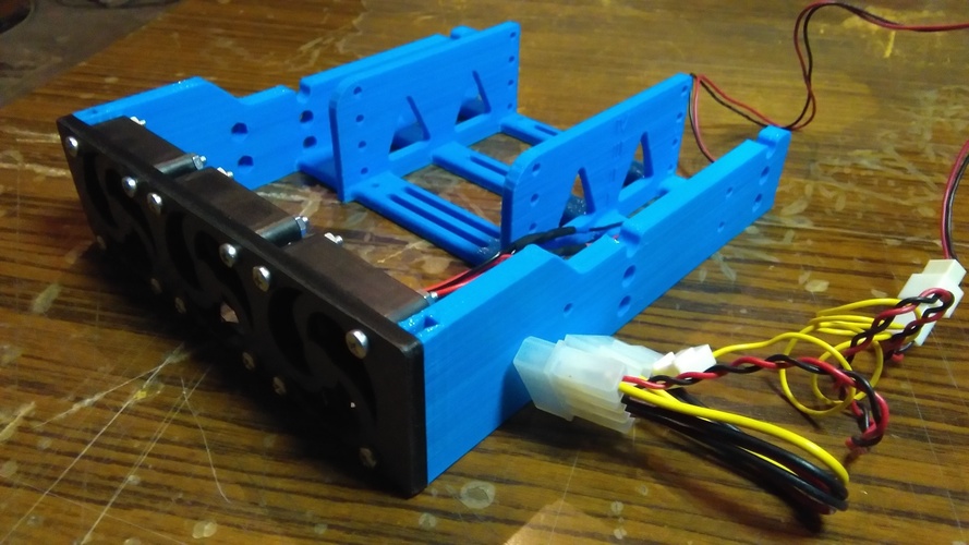 HDD Caddy 1-4 SSDs to 5.25 bay 3D Print 7476 HDD Caddy 1-4 SSDs to 5.25 bay 3D Print 7476
