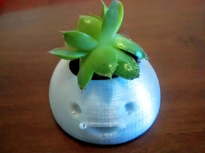 Small Ceramic Happy Pot 3D Print 756 Small Ceramic Happy Pot 3D Print 756