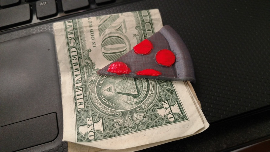 Pizza shaped Money Clip 3D Print 7612 Pizza shaped Money Clip 3D Print 7612