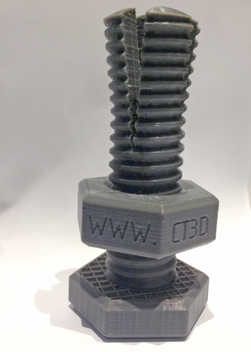 Impossible 3D-printed bolt and nut 3D Print 785 Impossible 3D-printed bolt and nut 3D Print 785