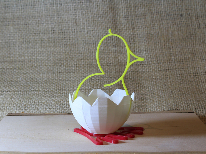 easter chick 3D Print 8100 easter chick 3D Print 8100