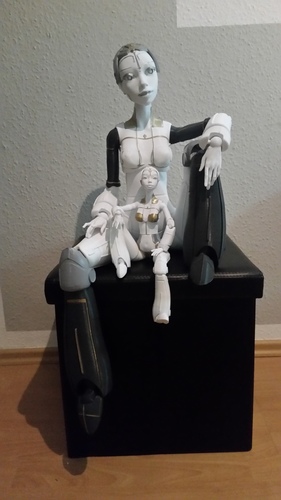 Robot woman "Robotica" 3D Print 8475 Robot woman "Robotica" 3D Print 8475