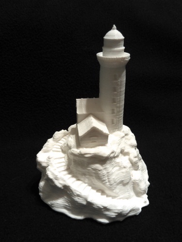 Lighthouse on a rock. 3D Print 8488 Lighthouse on a rock. 3D Print 8488