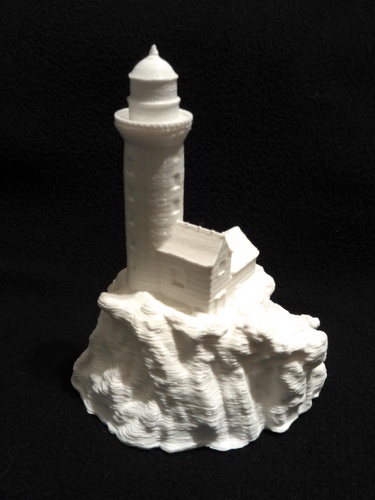 Lighthouse on a rock. 3D Print 8489 Lighthouse on a rock. 3D Print 8489