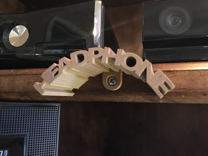 Headphone holder 3D Print 8528 Headphone holder 3D Print 8528