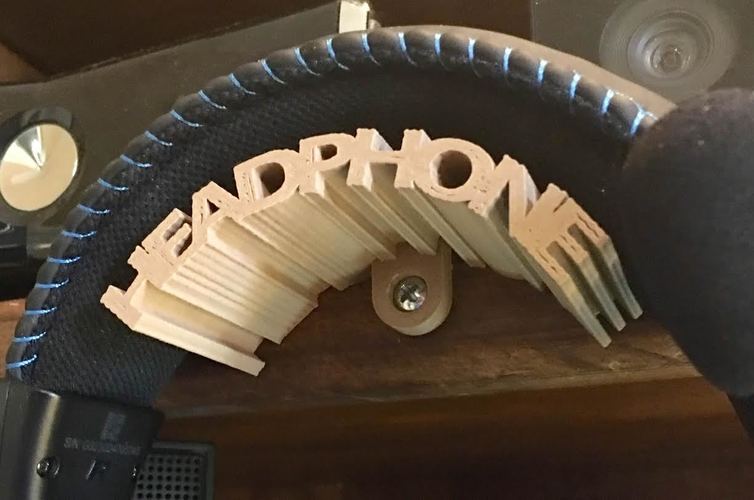 Headphone holder 3D Print 8529 Headphone holder 3D Print 8529