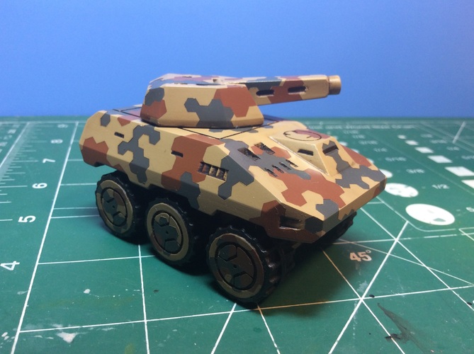AFV 6x6 A.M.V.P. Mk.III(Chinchilla) 3D Print 8701 AFV 6x6 A.M.V.P. Mk.III(Chinchilla) 3D Print 8701