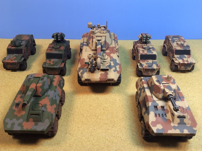 AFV 6x6 A.M.V.P. Mk.III(Chinchilla) 3D Print 8702 AFV 6x6 A.M.V.P. Mk.III(Chinchilla) 3D Print 8702