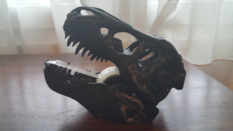 T-Rex Tape Dispenser 3D Print 8785 T-Rex Tape Dispenser 3D Print 8785