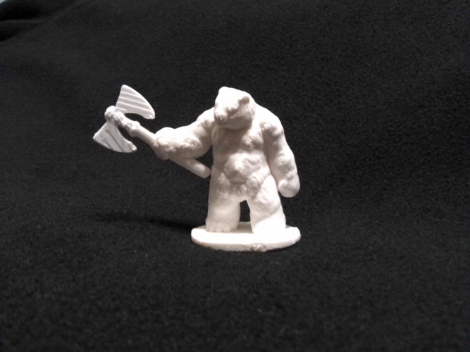 Bear Warrior of the Ironwood (18mm scale) 3D Print 9138 Bear Warrior of the Ironwood (18mm scale) 3D Print 9138