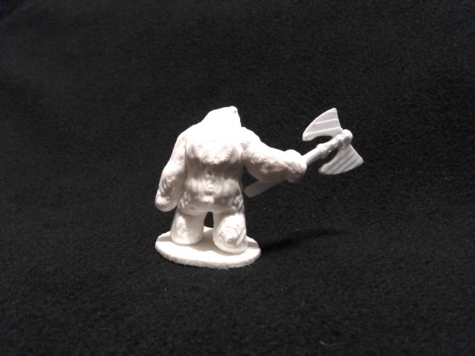 Bear Warrior of the Ironwood (18mm scale) 3D Print 9139 Bear Warrior of the Ironwood (18mm scale) 3D Print 9139