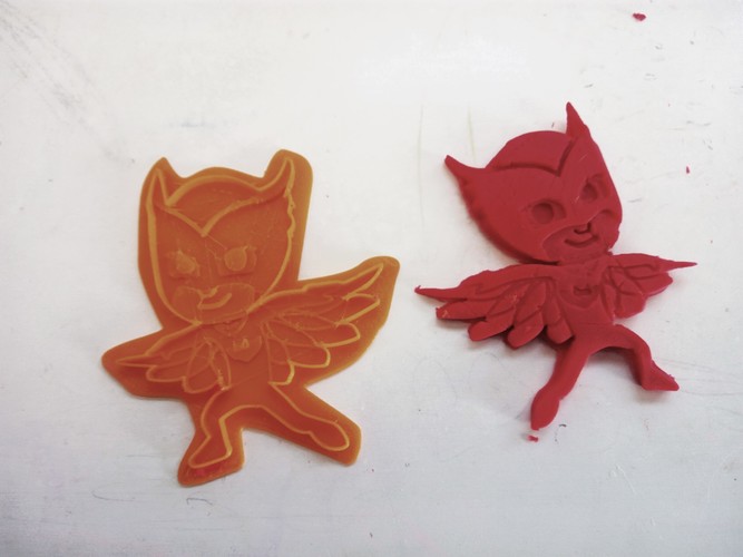 PJ MASKS cookie / clay cutter - Owlette | Gekko | Catboy 3D Print 9142 PJ MASKS cookie / clay cutter - Owlette | Gekko | Catboy 3D Print 9142