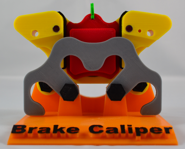 Educational Brake Caliper 3D Print 9144 Educational Brake Caliper 3D Print 9144