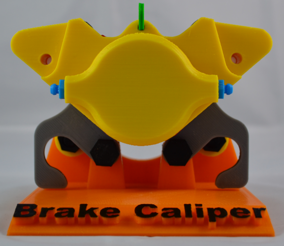 Educational Brake Caliper 3D Print 9145 Educational Brake Caliper 3D Print 9145