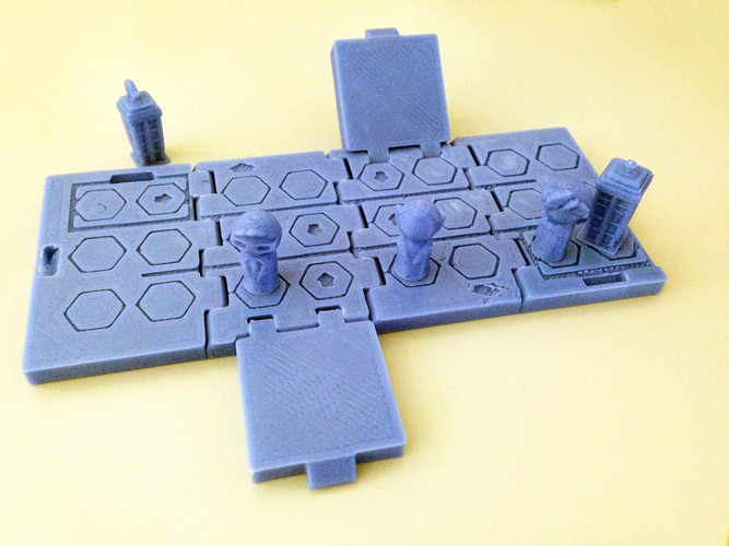 TARDIS Run board game Print-In-One 3D Print 9161 TARDIS Run board game Print-In-One 3D Print 9161