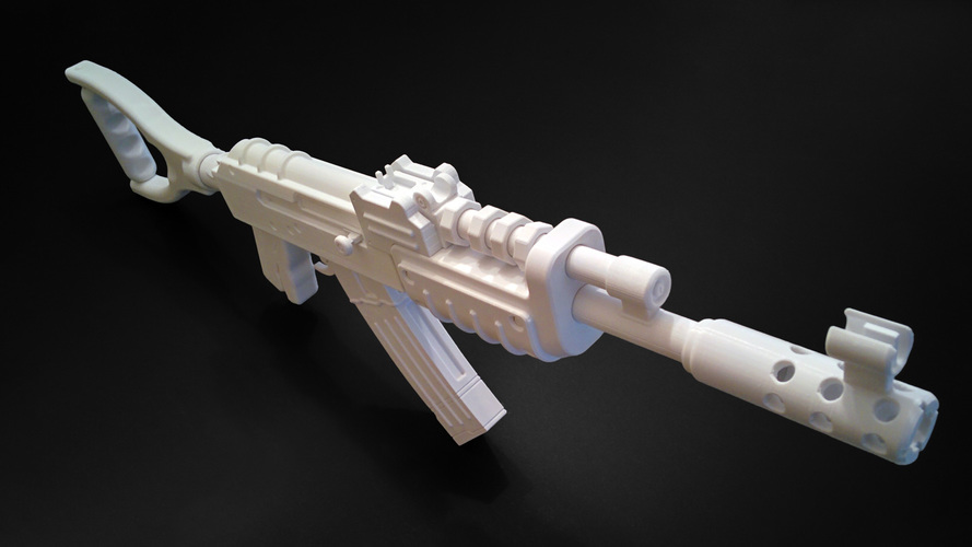 AK47 from Rust 3D Print 9284 AK47 from Rust 3D Print 9284