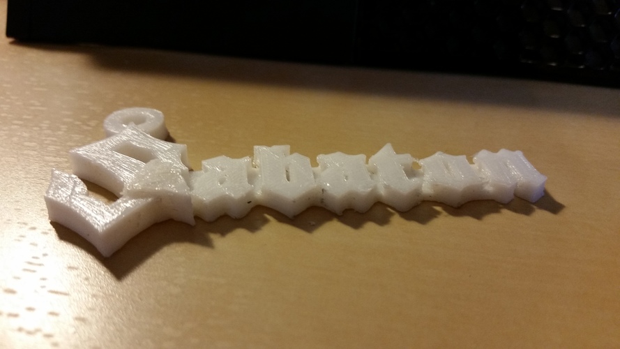 Sabaton - Key Chain 3D Print 9293 Sabaton - Key Chain 3D Print 9293