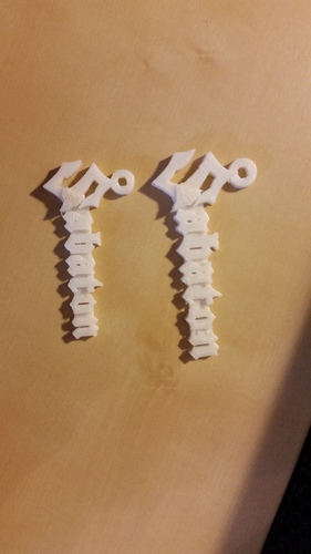 Sabaton - Key Chain 3D Print 9294 Sabaton - Key Chain 3D Print 9294