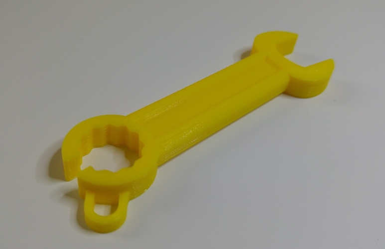 Wrench shaped earphone holder 3D Print 9310 Wrench shaped earphone holder 3D Print 9310