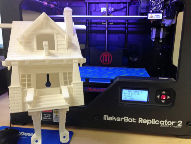 the American Craftsman Bungalow Birdhouse 3D Print 934 the American Craftsman Bungalow Birdhouse 3D Print 934