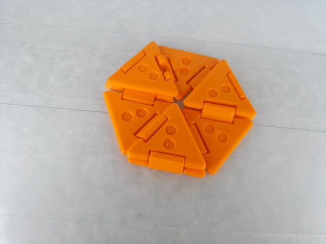 Trihexaflexagon Redesigned 3D Print 9383 Trihexaflexagon Redesigned 3D Print 9383