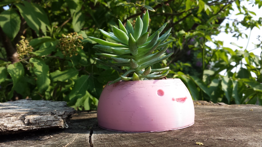 Happy Planters- Large 3D Print 9427 Happy Planters- Large 3D Print 9427