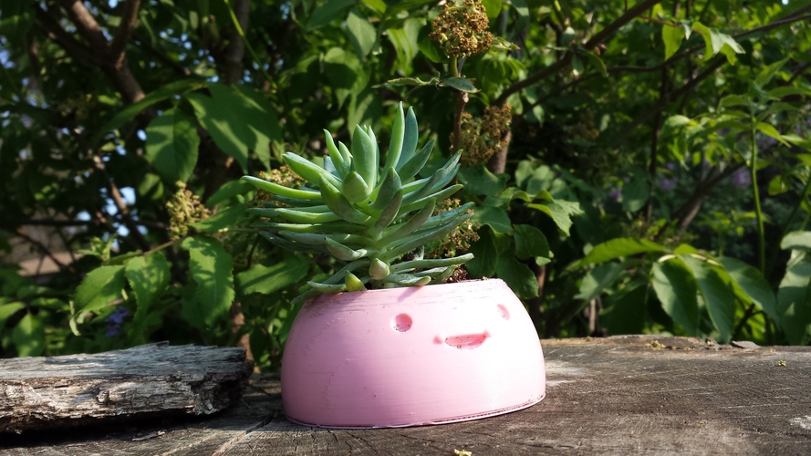 Happy Planters- Large 3D Print 9428 Happy Planters- Large 3D Print 9428