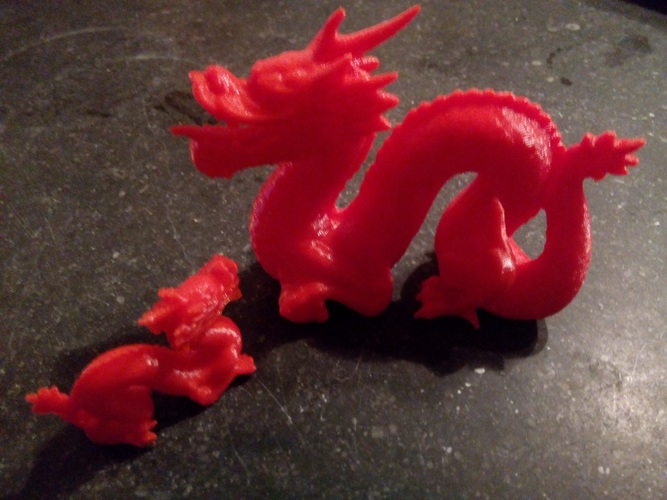 Hi-Res Standford Dragon 3D Print 9476 Hi-Res Standford Dragon 3D Print 9476