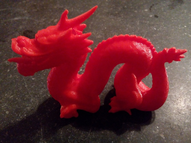 Hi-Res Standford Dragon 3D Print 9477 Hi-Res Standford Dragon 3D Print 9477