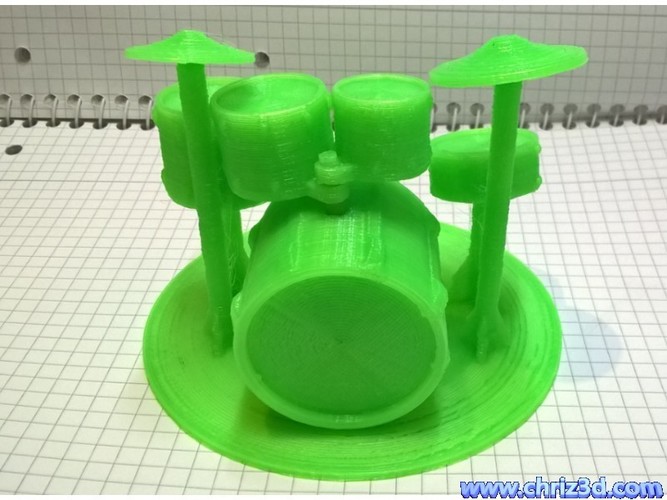 drum set model 3D Print 9558 drum set model 3D Print 9558