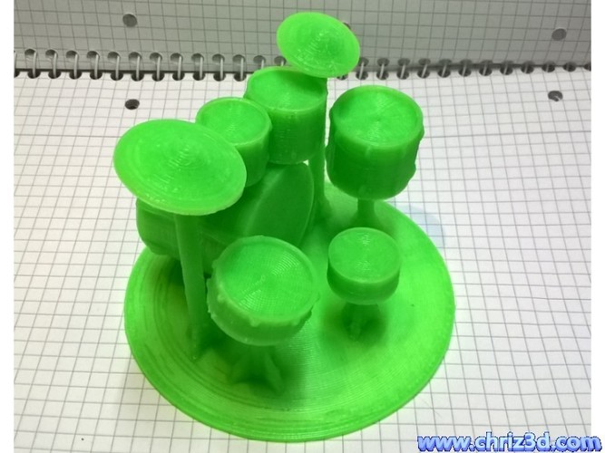 drum set model 3D Print 9560 drum set model 3D Print 9560