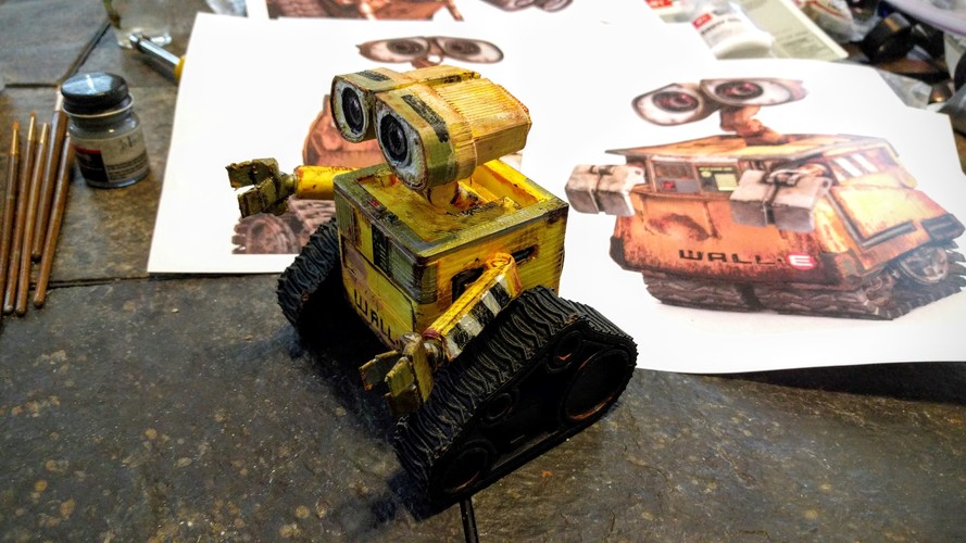 WALL-e ( cut into parts ) 3D Print 9800 WALL-e ( cut into parts ) 3D Print 9800
