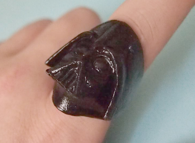 Ring - Darth Vader 3D Print 9974 Ring - Darth Vader 3D Print 9974