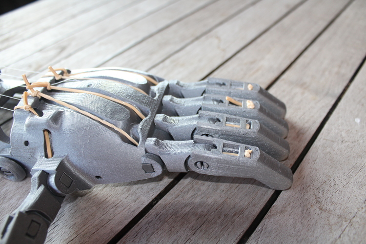 enable prosthetic hand with changeble finger positions 3D Print 100010